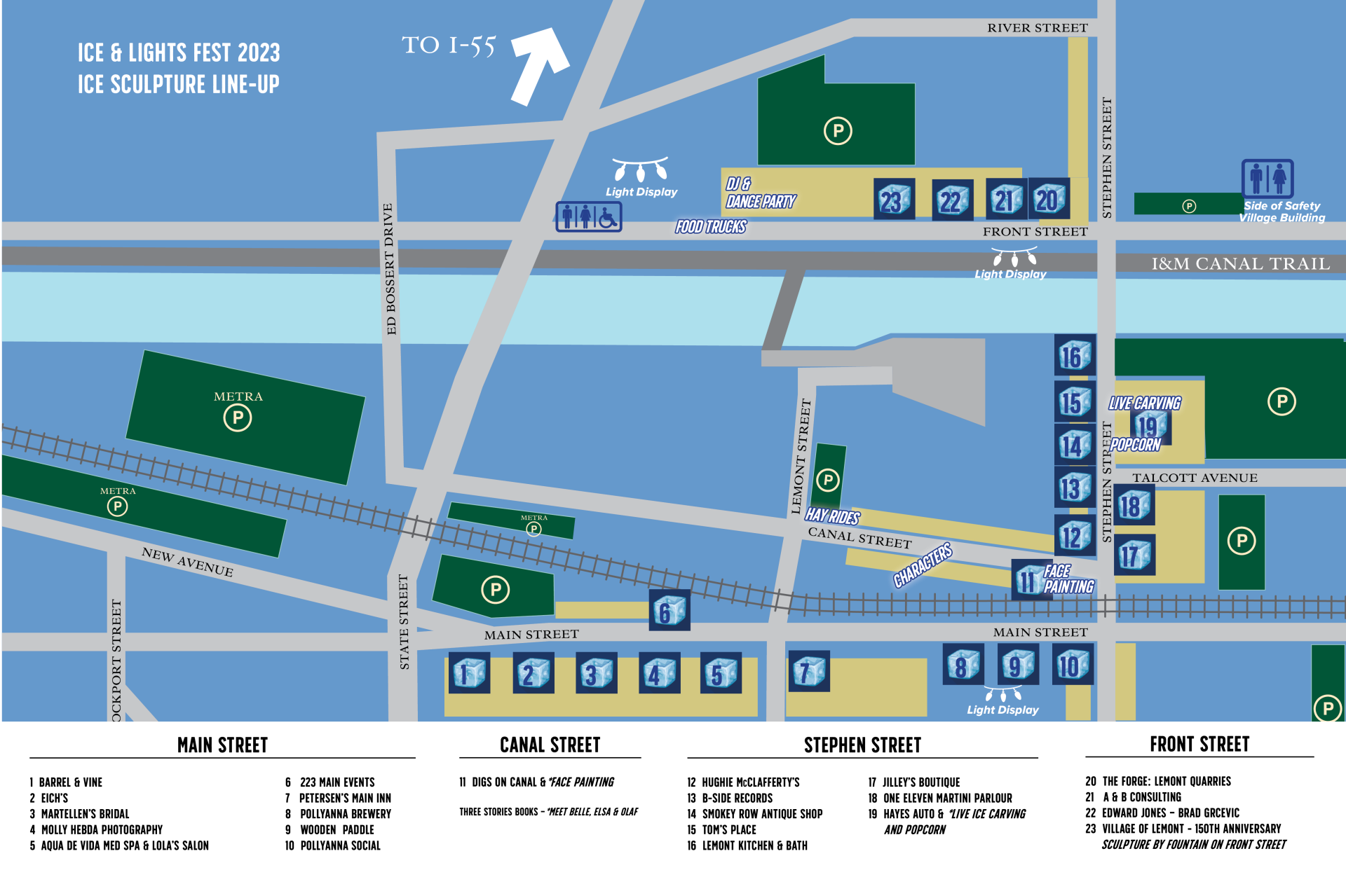 ICE AND LIGHTS-23 EVENT MAP